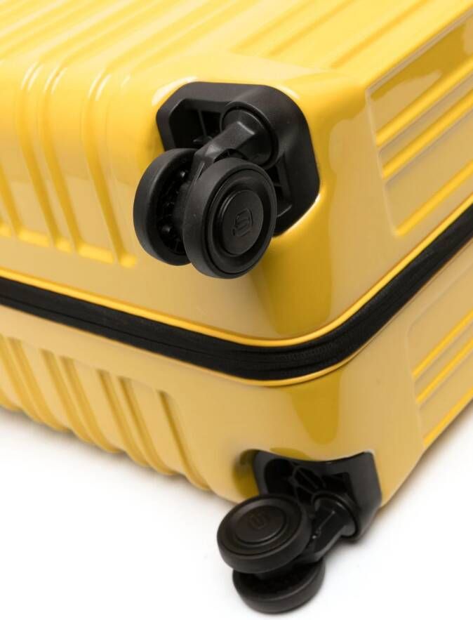 PIQUADRO Rolkoffer met rits Geel