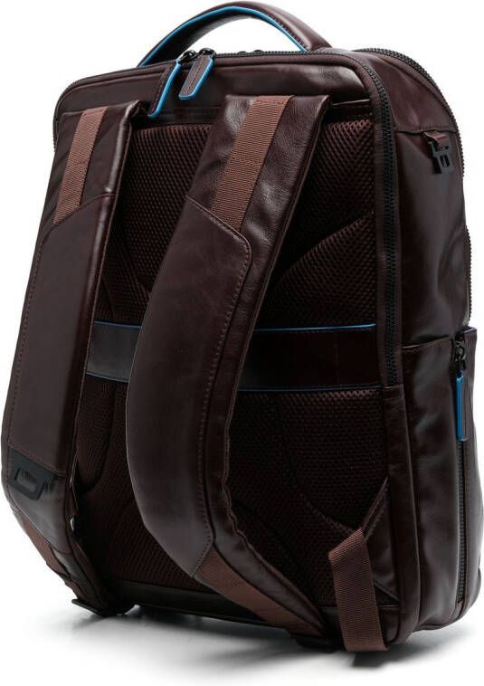 PIQUADRO Rugzak met logoplakkaat Bruin