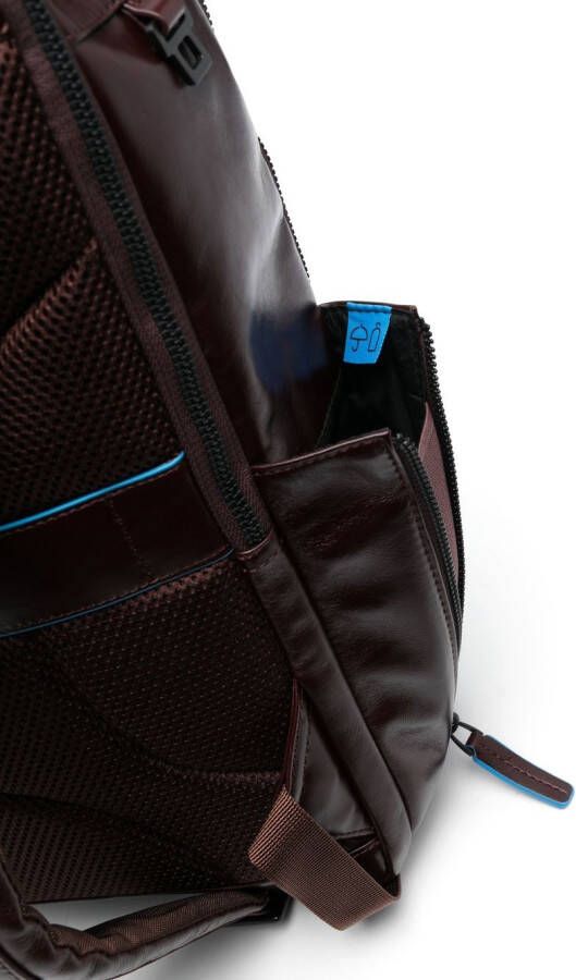 PIQUADRO Rugzak met logoplakkaat Bruin
