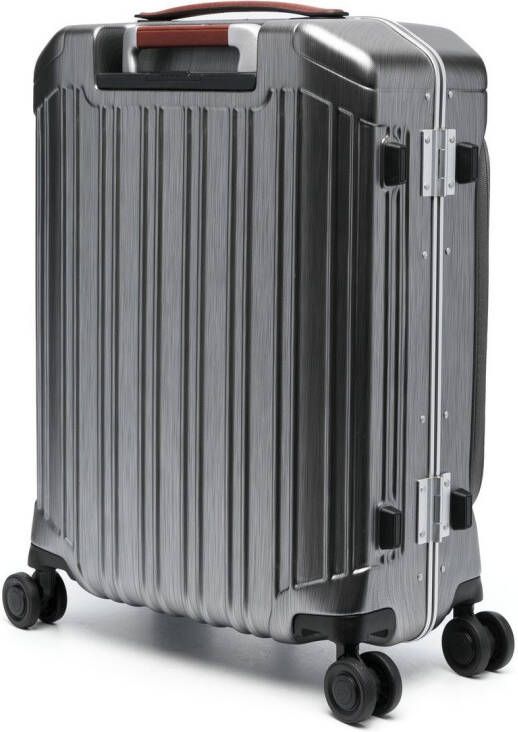 PIQUADRO Spinner koffer met structuur Grijs