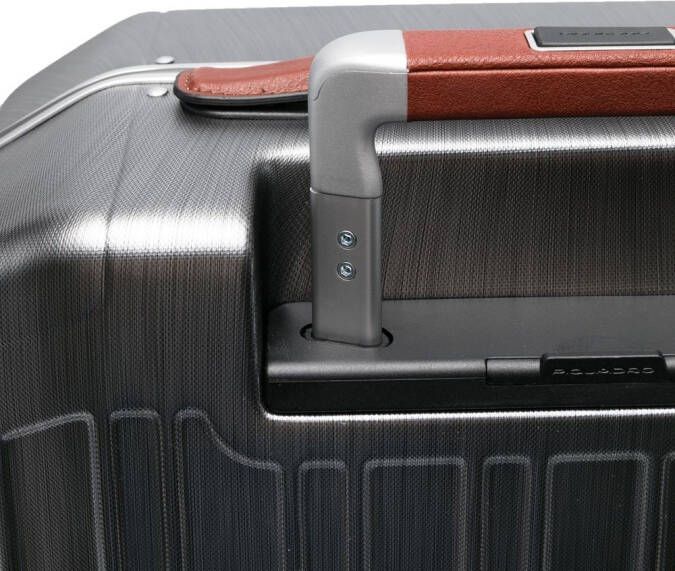 PIQUADRO Spinner koffer met structuur Grijs