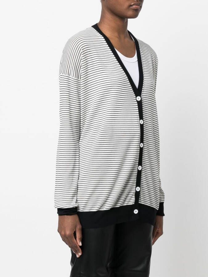 Plan C Gestreept vest Wit