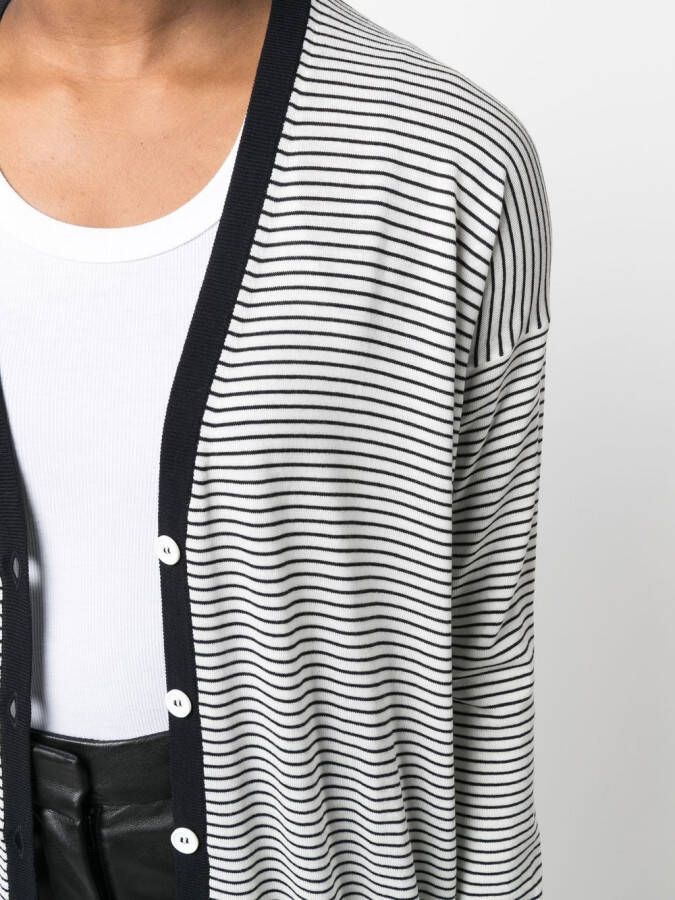 Plan C Gestreept vest Wit