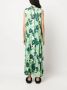 Plan C Maxi-jurk met bloemenprint Groen - Thumbnail 4