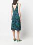 Plan C Midi-jurk met bloemenprint Groen - Thumbnail 4