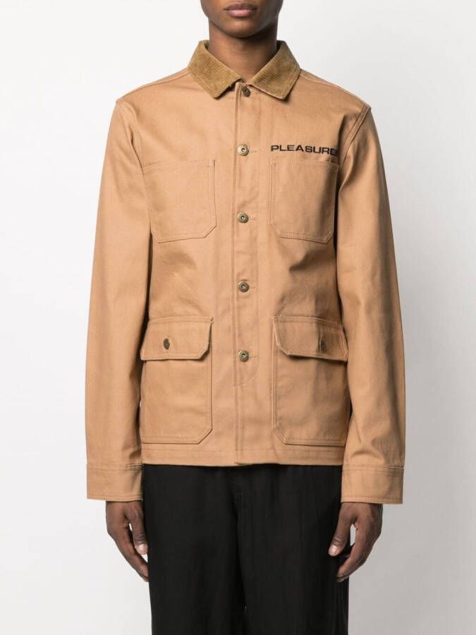 Pleasures Button-up jack Beige