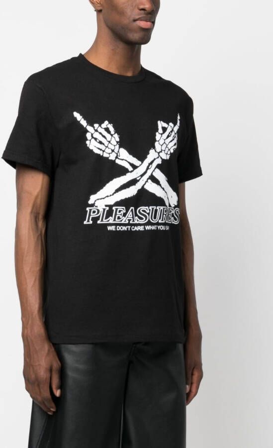 Pleasures Katoenen T-shirt Zwart