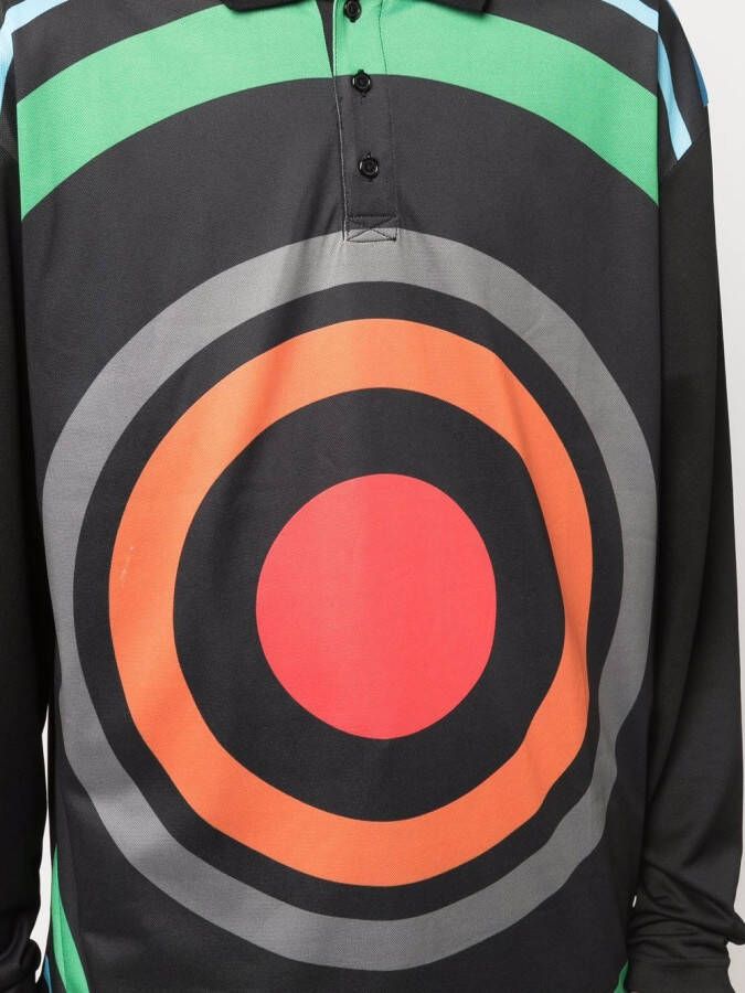 Pleasures Katoenen poloshirt Zwart