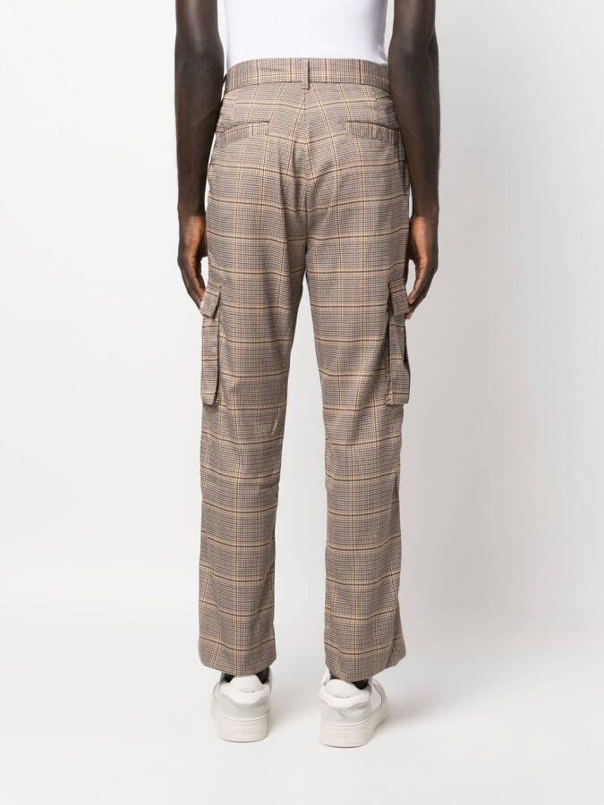 Pleasures Geruite broek Bruin