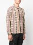 Pleasures Shirtjack met patroon Beige - Thumbnail 3