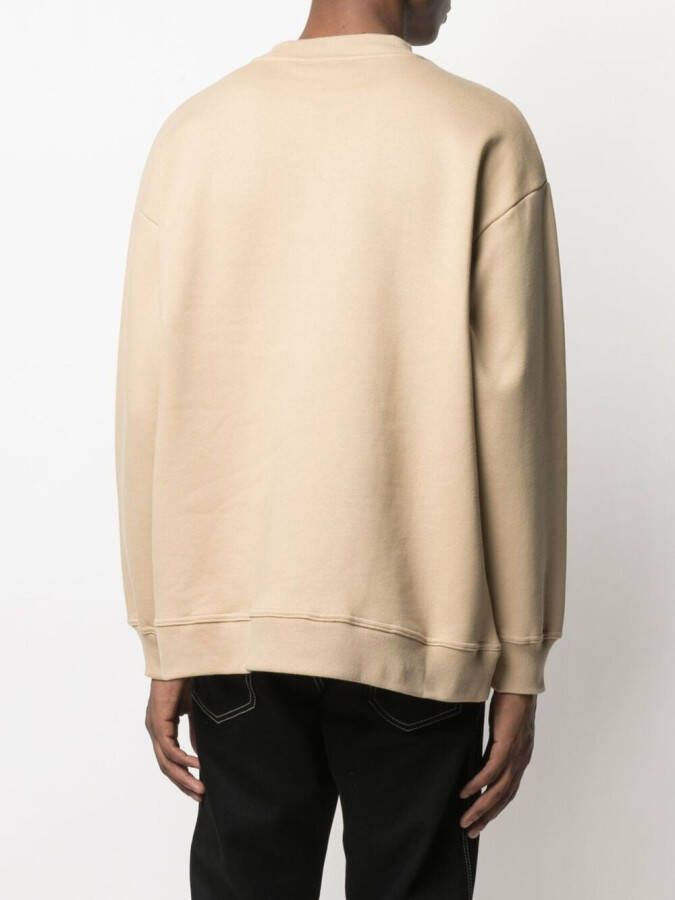 Pleasures Sweater met borduurwerk Beige