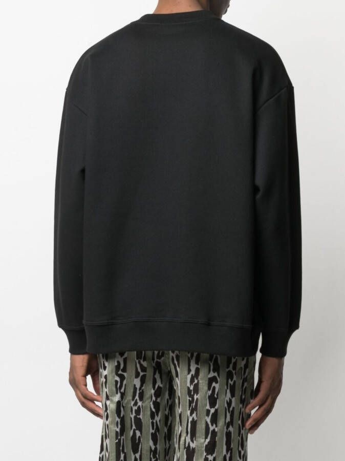 Pleasures Sweater met borduurwerk Zwart
