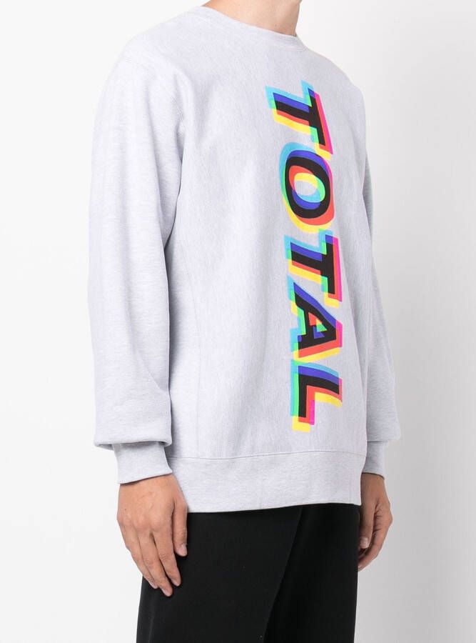 Pleasures Sweater met print Grijs