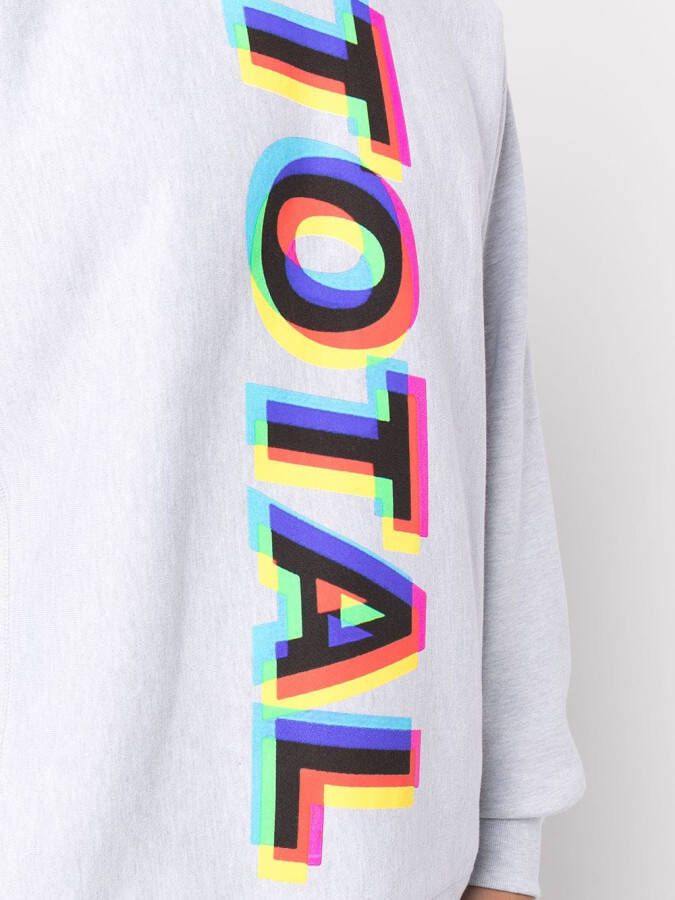 Pleasures Sweater met print Grijs