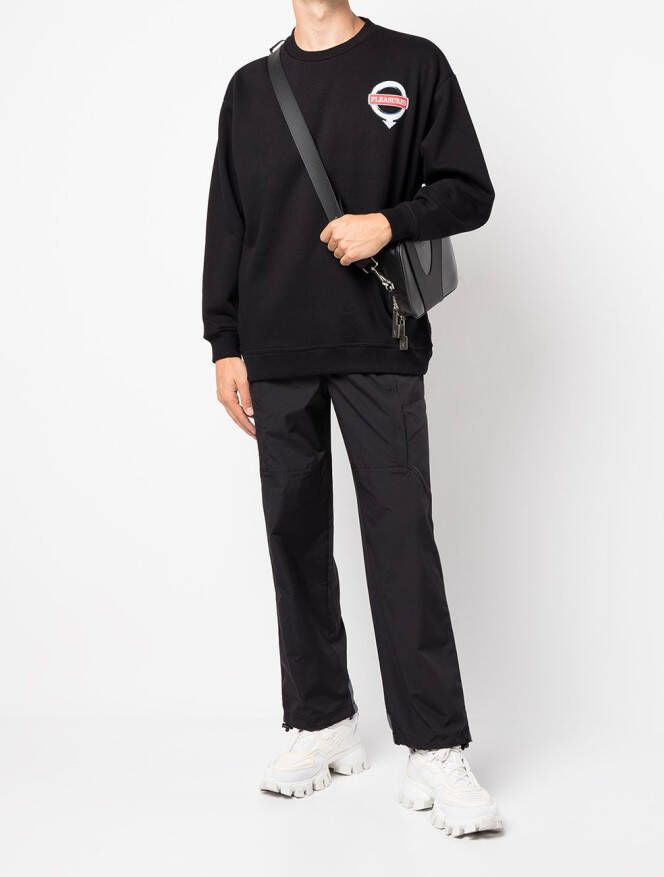 Pleasures Sweater met ronde hals Zwart