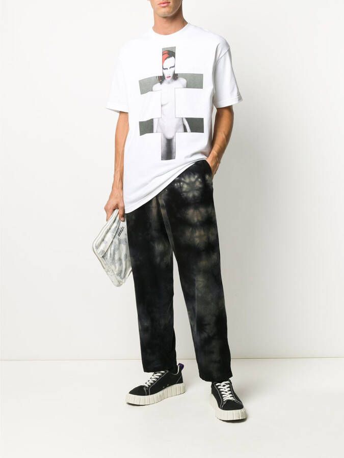 Pleasures T-shirt met print Wit
