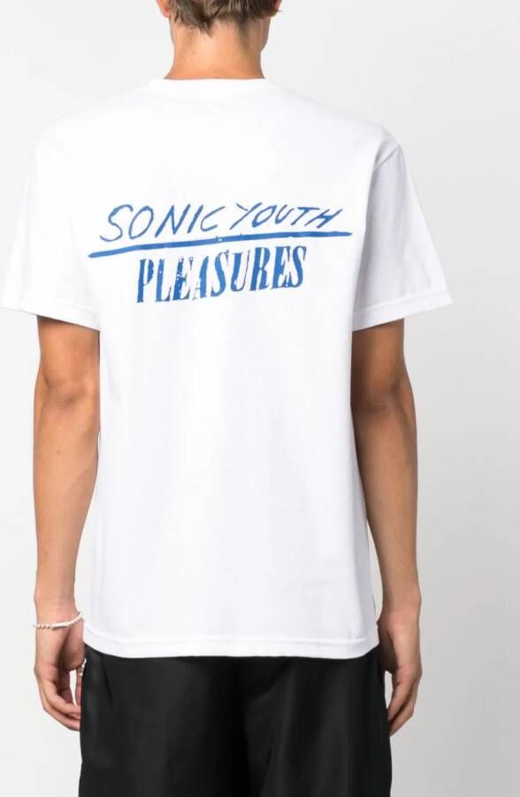 Pleasures T-shirt met print Wit