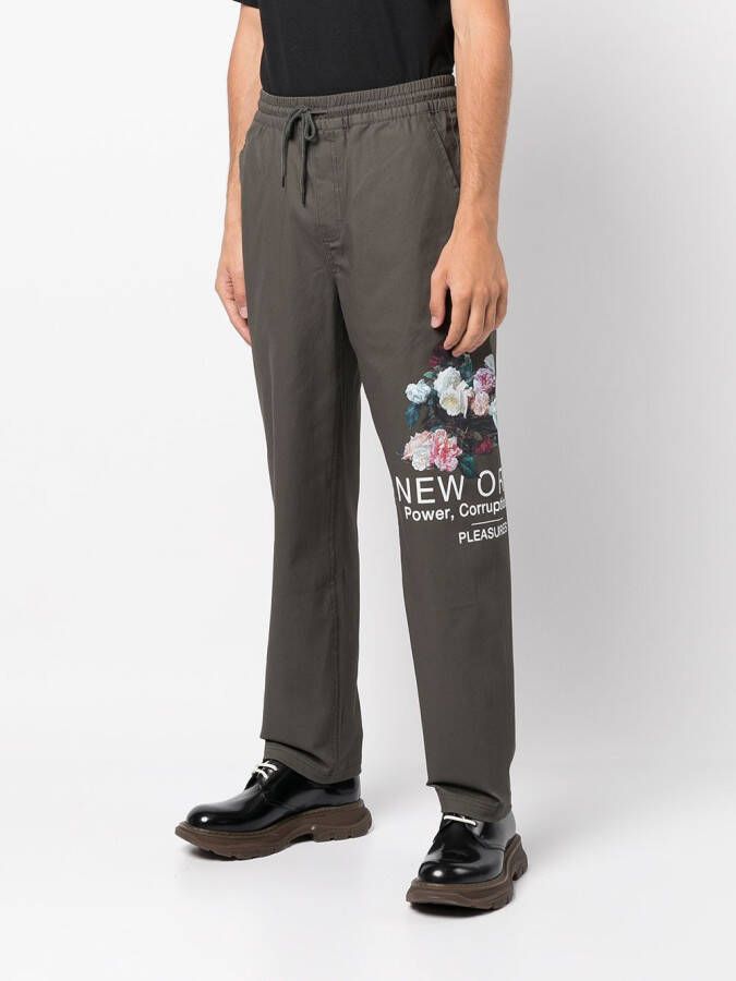 Pleasures x New Order Power broek Groen