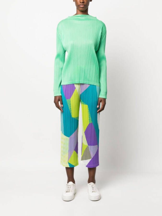Pleats Please Issey Miyake Cropped plooibroek Geel
