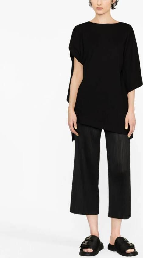 Pleats Please Issey Miyake Cropped plooibroek Zwart