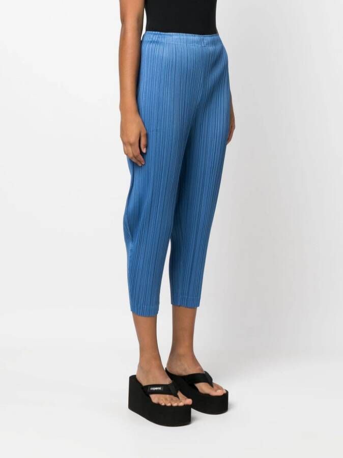 Pleats Please Issey Miyake Plissé broek Blauw