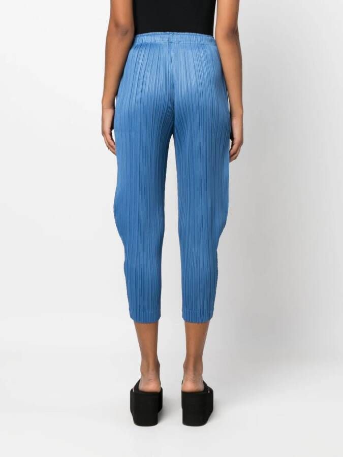 Pleats Please Issey Miyake Plissé broek Blauw