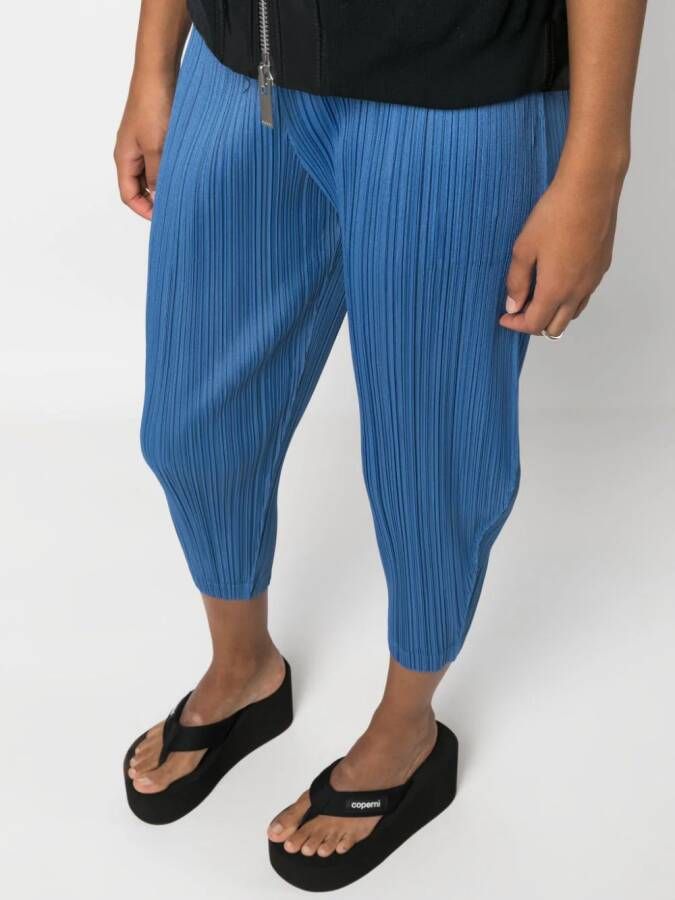 Pleats Please Issey Miyake Plissé broek Blauw