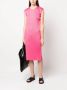 Pleats Please Issey Miyake Mouwloze mini-jurk Roze - Thumbnail 2