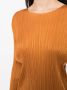Pleats Please Issey Miyake Geplooide jurk Oranje - Thumbnail 5