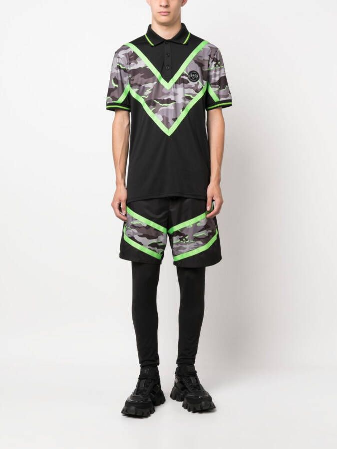 Plein Sport Katoenen poloshirt Zwart