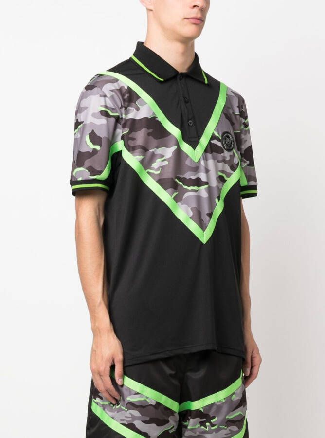 Plein Sport Katoenen poloshirt Zwart