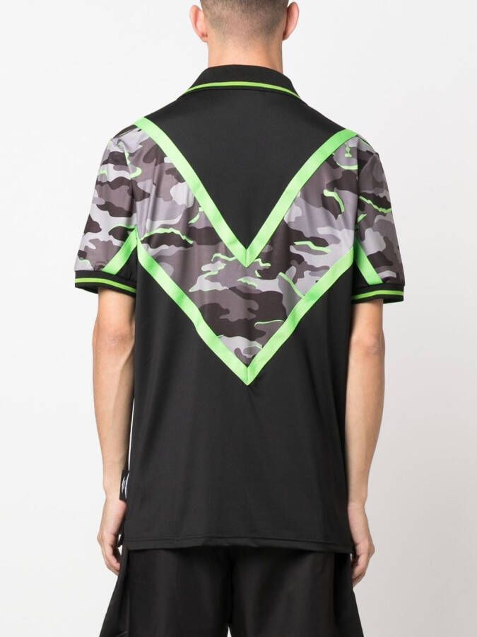 Plein Sport Katoenen poloshirt Zwart