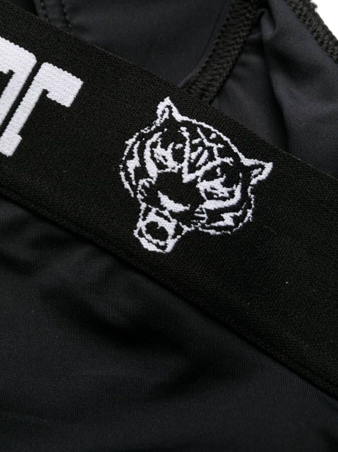 Plein Sport Asymmetrisch badpak Zwart