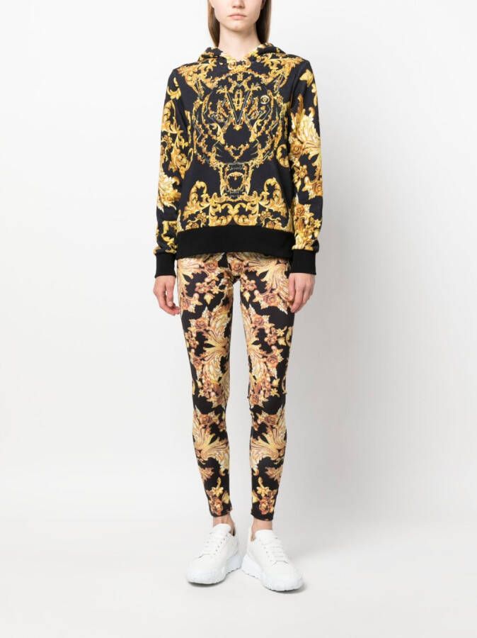 Plein Sport Legging met barokprint Zwart
