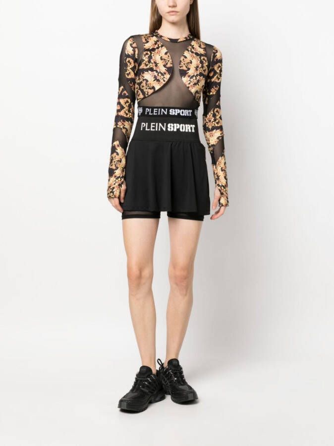 Plein Sport Top met barokprint Zwart