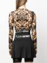 Plein Sport Top met barokprint Zwart - Thumbnail 4