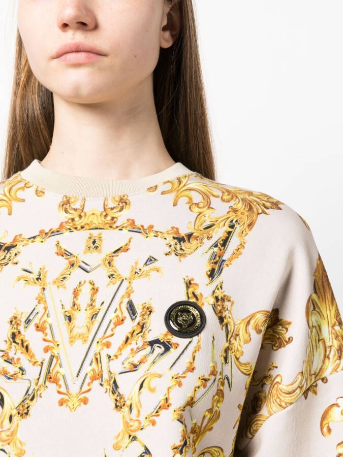 Plein Sport Blouse met barokprint Beige