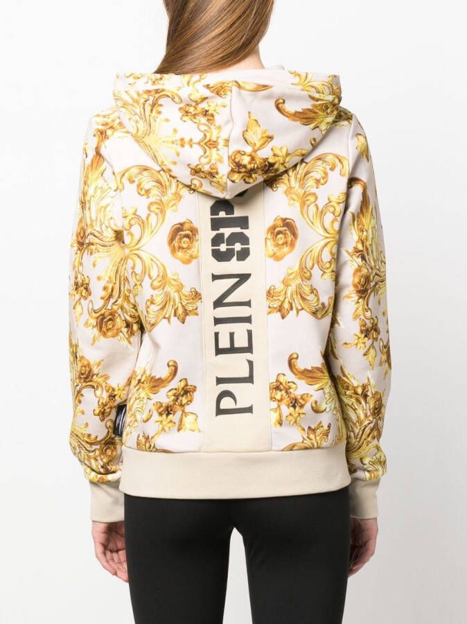 Plein Sport Blouse met barokprint Beige