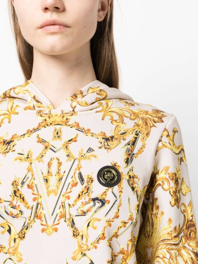 Plein Sport Blouse met barokprint Beige