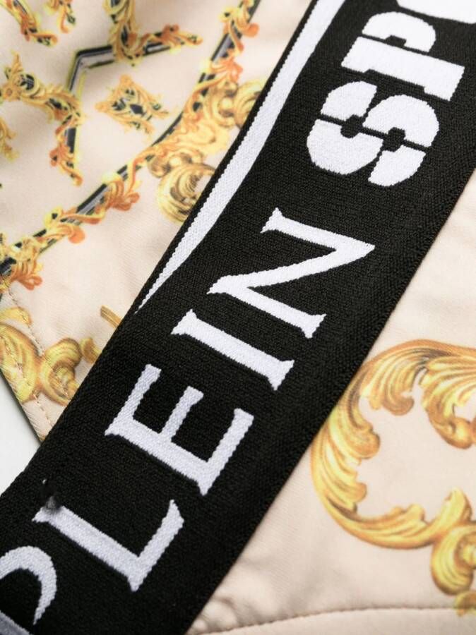 Plein Sport Bikini met barokprint Beige