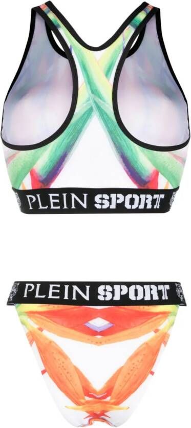Plein Sport Bikini met bloemenprint Wit