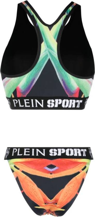 Plein Sport Bikini met bloemenprint Zwart