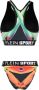 Plein Sport Bikini met bloemenprint Zwart - Thumbnail 2