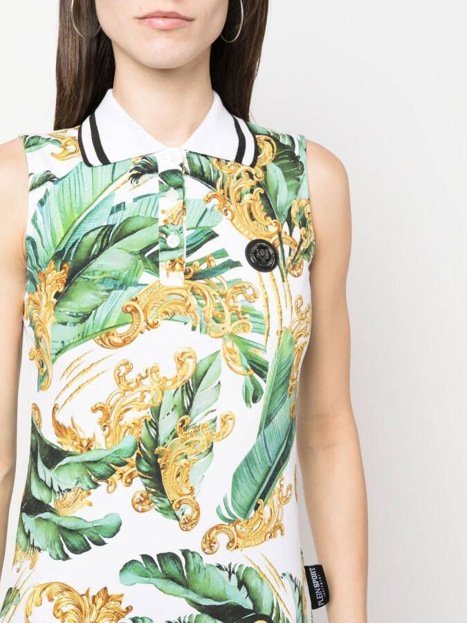 Plein Sport Blouse met bloemenprint Groen