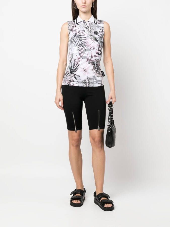 Plein Sport Blouse met bloemenprint Wit