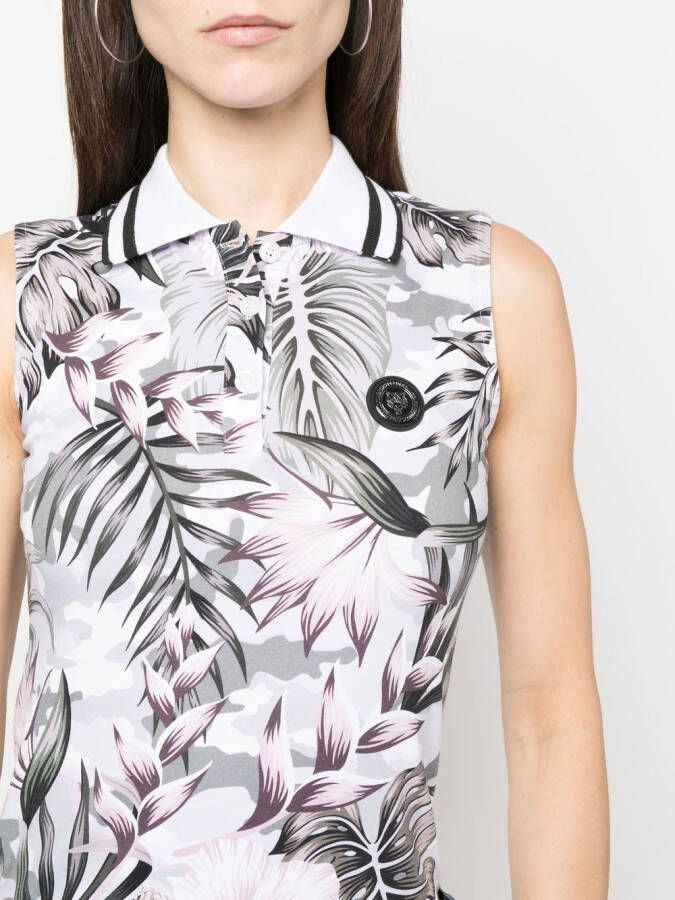 Plein Sport Blouse met bloemenprint Wit