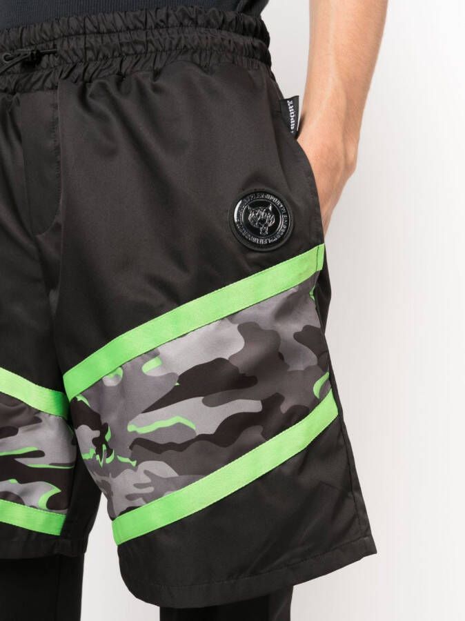 Plein Sport Overhemd met camouflageprint Zwart