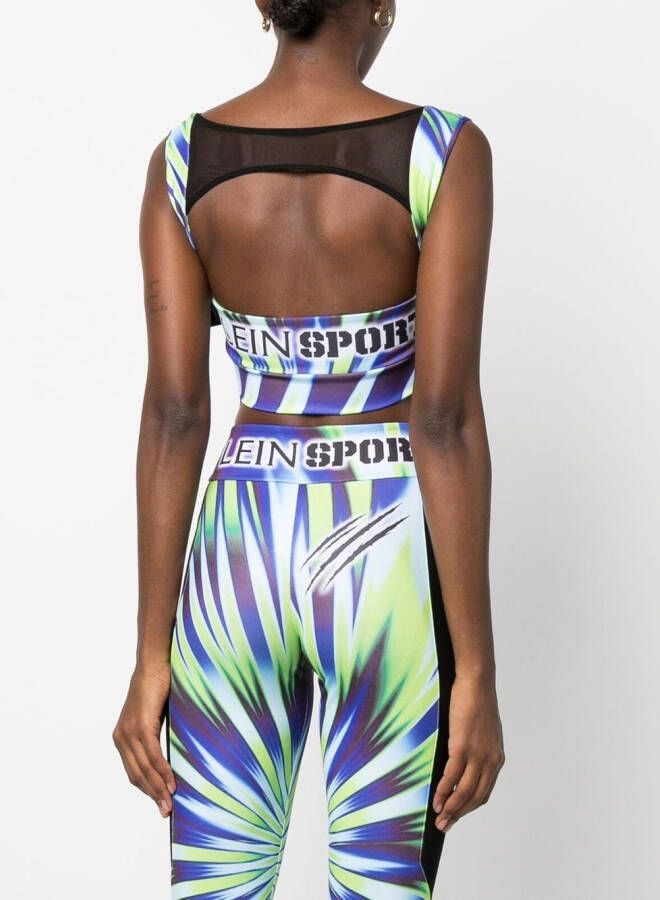Plein Sport Cropped top Groen