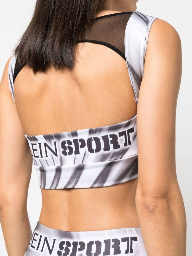 Plein Sport Cropped top Wit