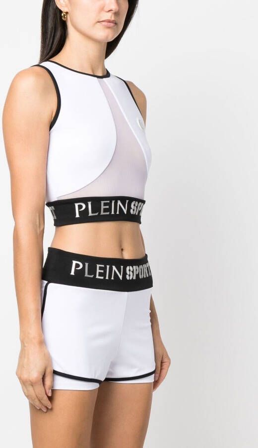 Plein Sport Cropped top Wit